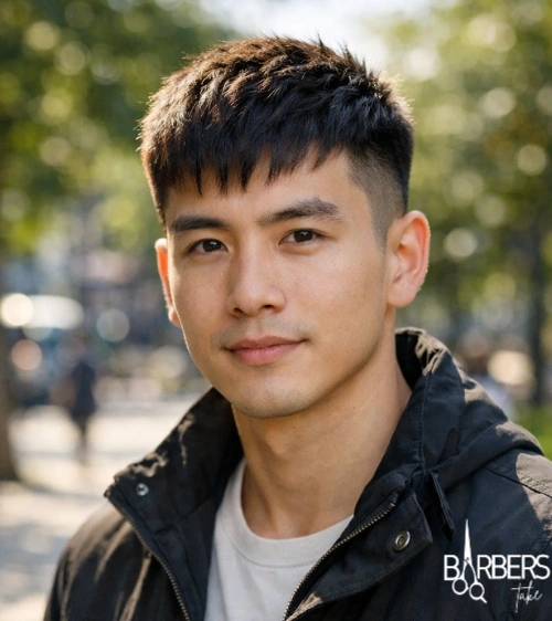 French Crop Haircut Asian