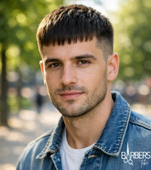 French Crop Straight Hairstyle