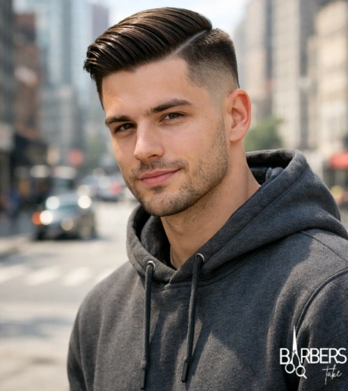 High Fade Comb Over