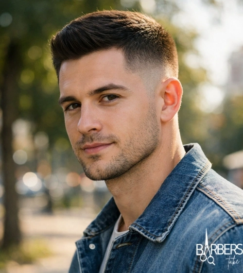 Low Burst Fade Straight Hair