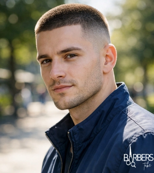 Mid Fade Buzz Cut