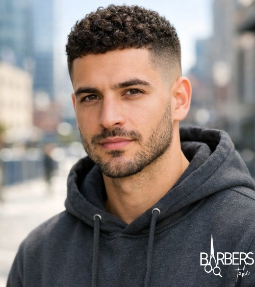 16 Guard Buzz Cut Low Taper Curly Hair