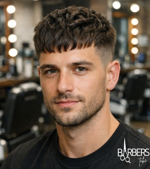 French Crop Haircut Wavy Hair