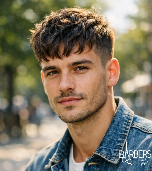 Wavy French Crop Haircut