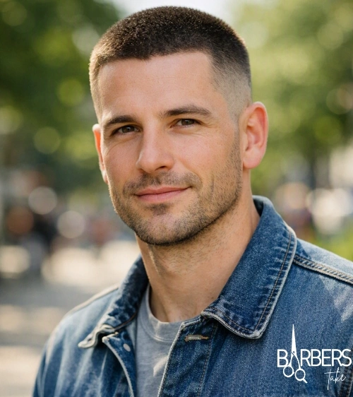 6 Guard Buzz Cut Mid Fade